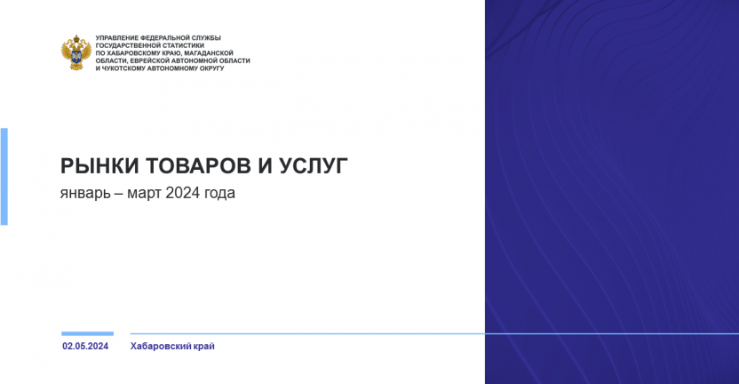 Рынки товаров и услуг Хабаровского края в январе-марте 2024 года